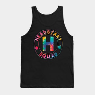 Tie Dye  Head Start Squad First Day Of School Teacher Tank Top